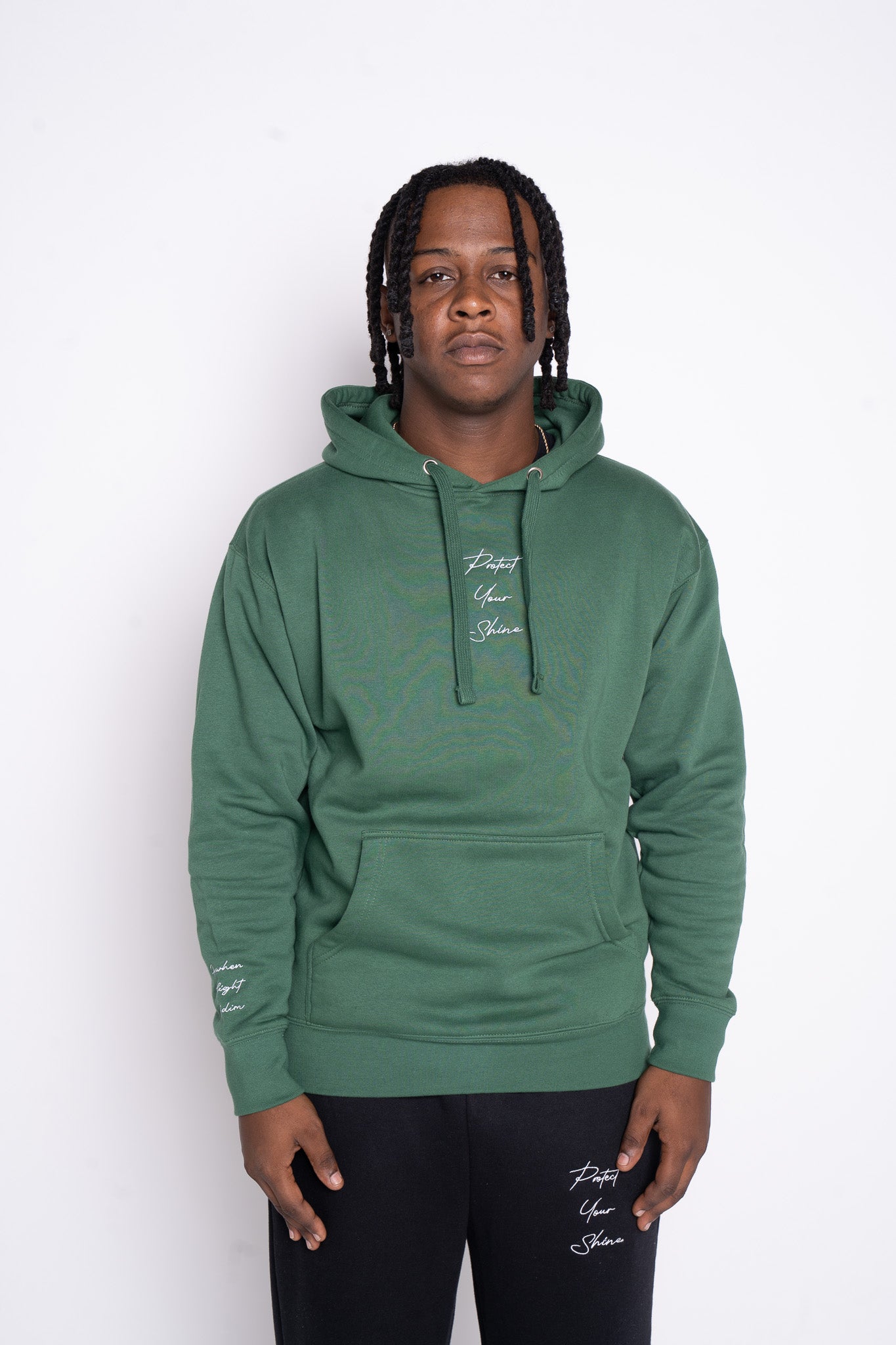 Protect Your Shine Hoodie - Forrest Green