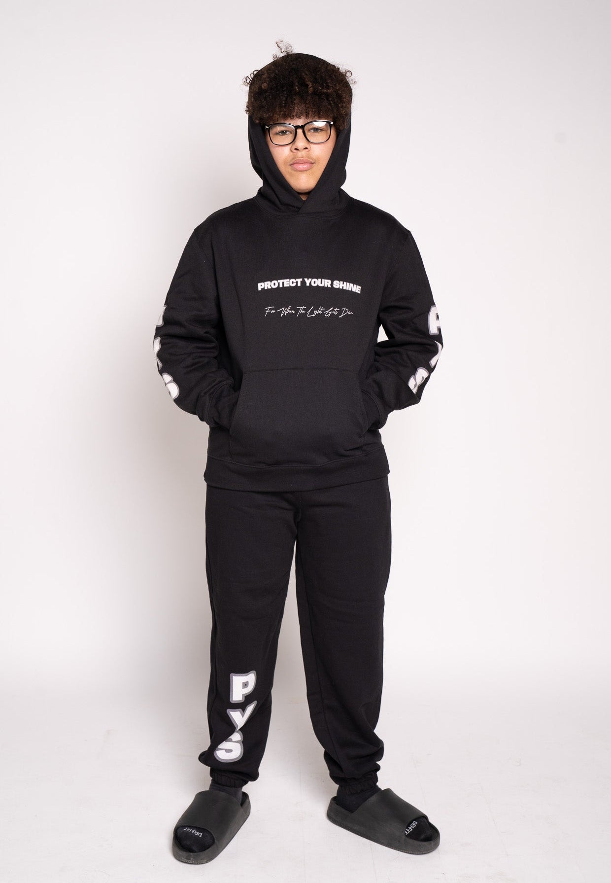 Be the Light Oversized Hoodie - Black