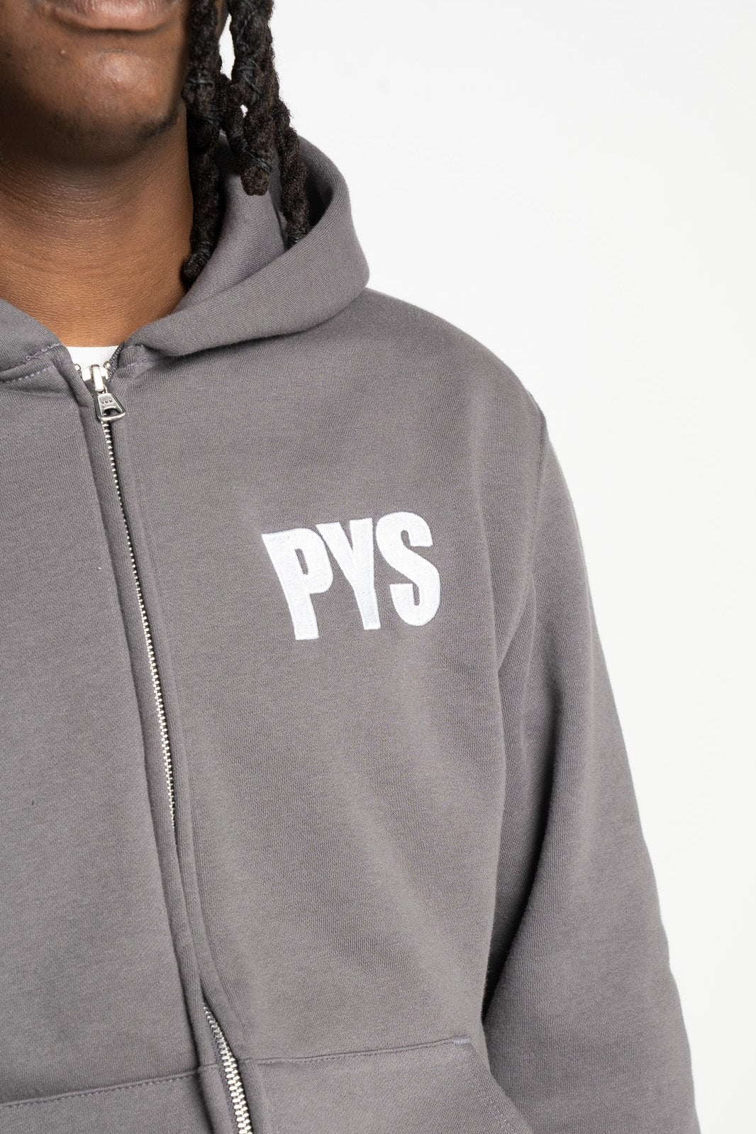 PYS Unisex Heavyweight Full Zip Hoodie Asphalt