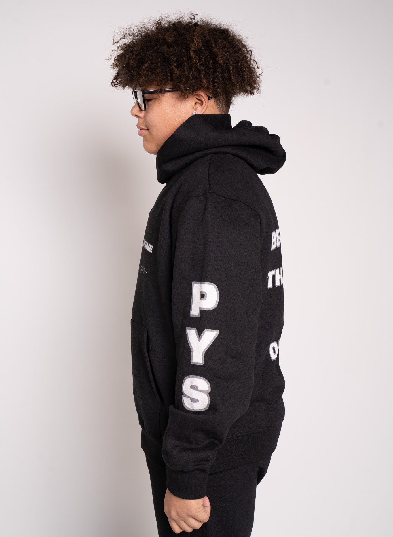 Be the Light Oversized Hoodie - Black