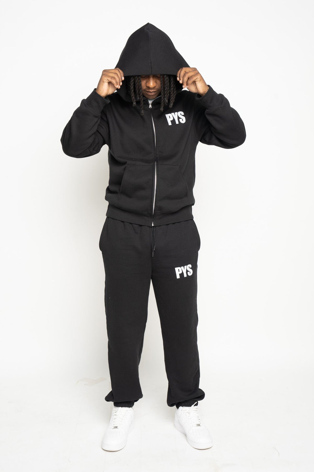 PYS Unisex Heavyweight Full Zip Hoodie Black
