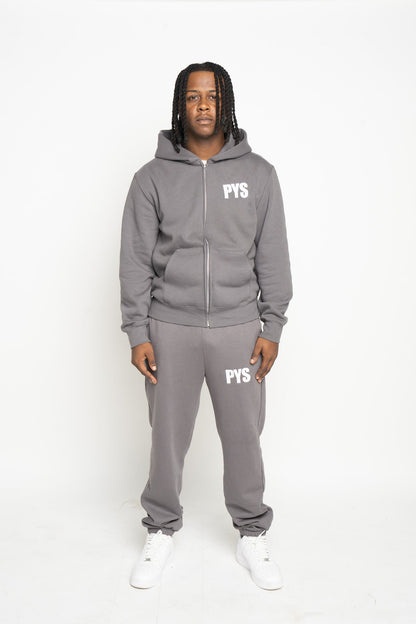 PYS Unisex Heavyweight Full Zip Hoodie Asphalt