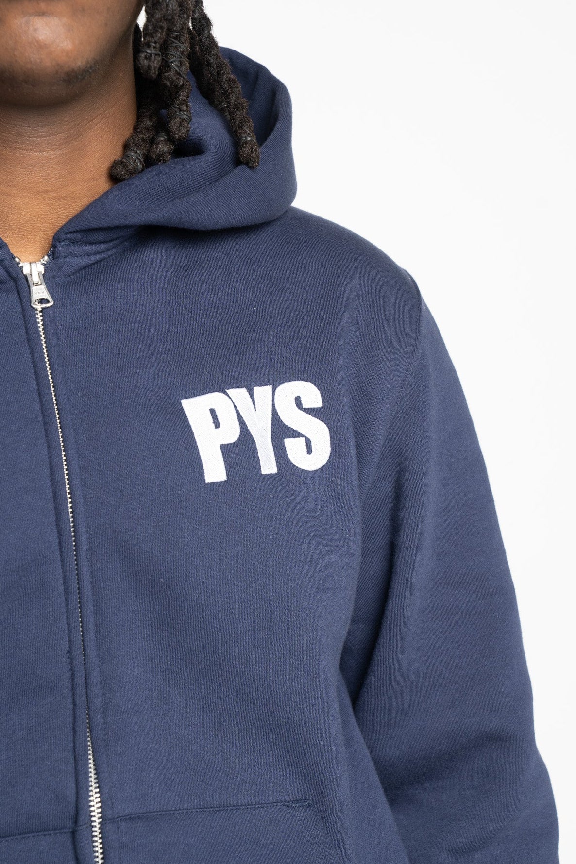 PYS Unisex Heavyweight Full Zip Hoodie Navy