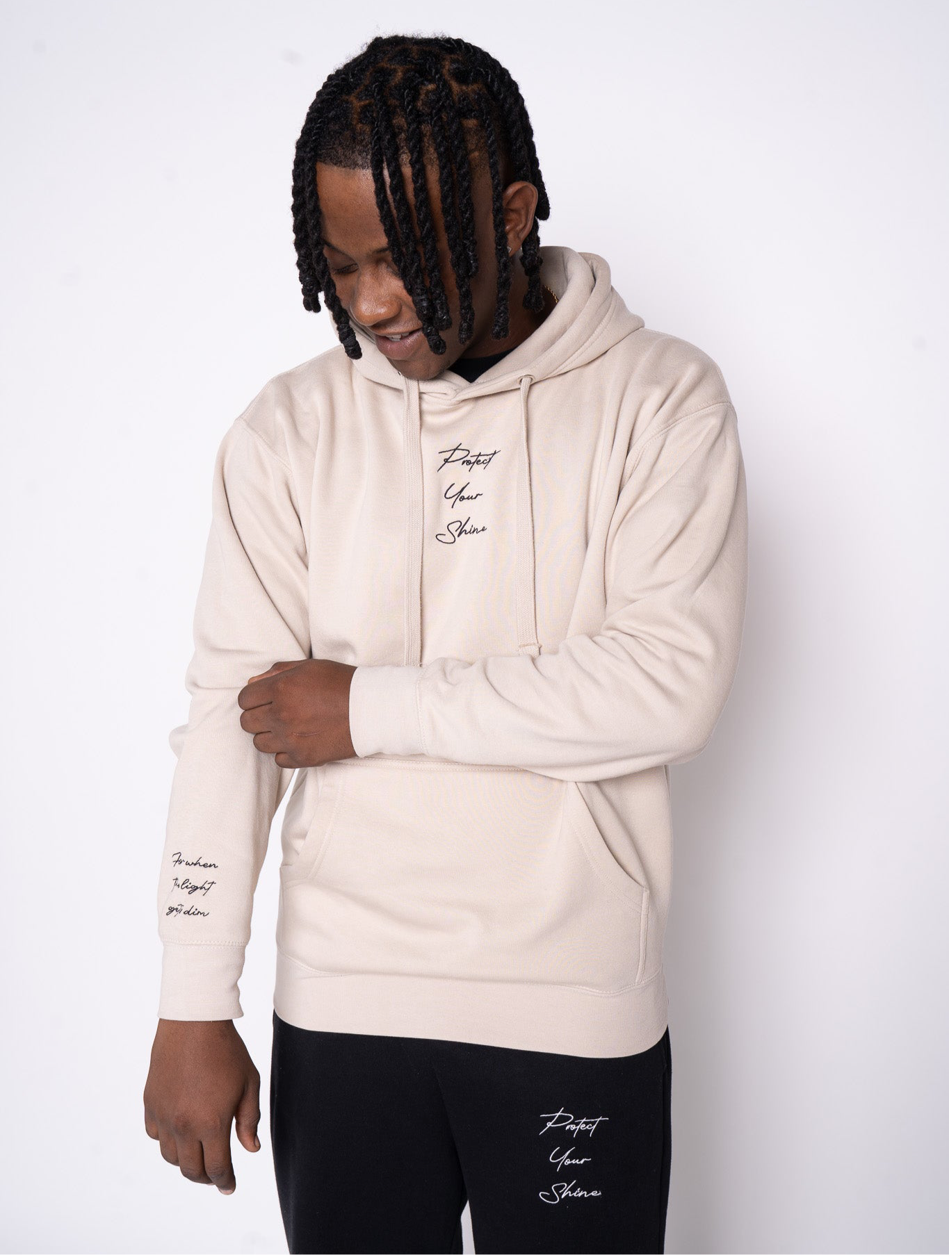 Protect Your Shine Hoodie - Bone