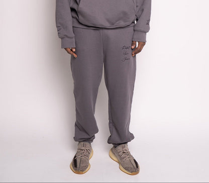 Protect Your Shine Unisex Heavyweight Sweatpants - Asphalt/Black